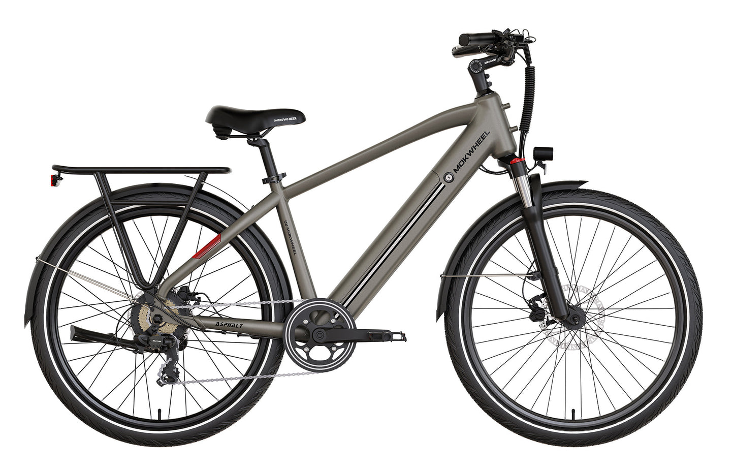 MOKWHEEL Asphalt Commuter Electric Bike 500w 48V 15AH Torque Sensor