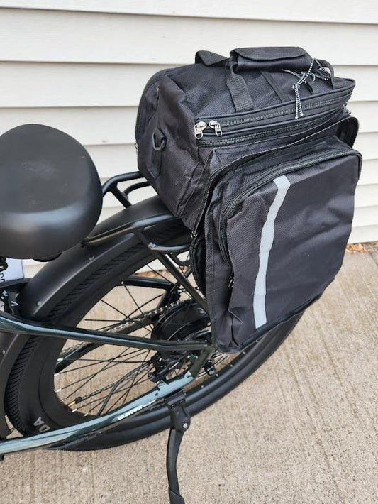 eBike Trunk Bag w/ Fold Down Saddlebags