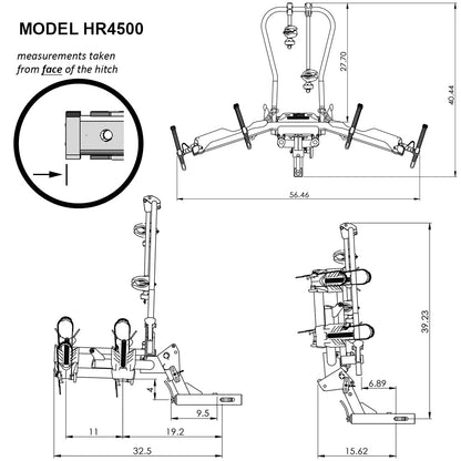 Hollywood Racks Destination eBike Hitch Rack w/Ramp